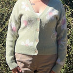 Celebrity Pink  Floral Pastel Cardigan Photo 0