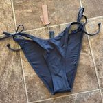 SKIMS  Signature Swim Dippy Tie Bottom Gunmetal Size Large Photo 3