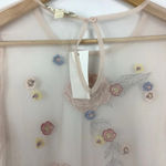 Hippie Laundry  Mesh Embroidered Top Size Medium NWT Photo 4