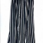 SheIn 1X Striped Maxi Skirt in Black n White Photo 5