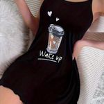 Black and Pink, Heart, Pajama Set Size XL Photo 2