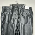 Tinsel Faux Black Leather Pants Women’s Size 14 Petite Photo 6