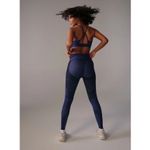 Savage X Fenty High Wasited L Special Fx Lace Velvet Leggings Navy Blue Black Size L Photo 3