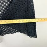 Elif by Jordan Taylor Black Crochet Short Cover Pareo Women's One Size Beach Photo 4