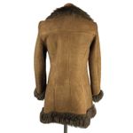 Genuine Shearling Sheepskin Penny Lane Leather Coat EU44 Brown Photo 3