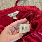 Y2K Vintage Burgundy Red Satin Bow Knee Length Evening Dress Size 11 Photo 8