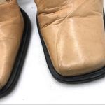 Chuckies New York Strategic VINTAGE 1990'S CHUCKIES NEW YORK STRATEGIA TAN MARY JANE LEATHER HEELS (36) Photo 9