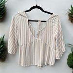Hollister  Striped Flowy Blouse Medium Photo 1