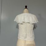 Show Me Your Mumu  Sheer White Crop Top Size Small Photo 7