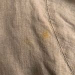 FLAX Jeanne Engelhart Woven Linen Short Sleeve Boho Tunic Shirt Top Blouse Lagenlook Cream Beige Photo 5