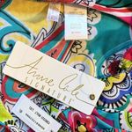 Anne cole NWT  Multicolor Paisley Print Swim Cover-Up Lightweight Dress Sz L/XL💛 Photo 7