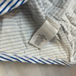 Dana Buchman Blue White Striped Sleeveless Top L Asymmetrical Hem Blouse Photo 2