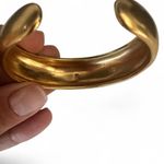 Madewell  Gold Cuff Bracelet | Brushed Matte Metal | Classic Minimal Jewelry Photo 2