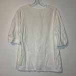 Tibi  viscose twill V Neck top Sz 8 Classic Minimalist Quite Luxury Photo 4