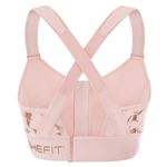 SheFit NWT  Flex Sports Bra Medium Impact Blush Rose Gold Size 6 Luxe Photo 10