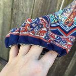 Renee C Paisley Multicolor Bohemian Top XL Blue Photo 3