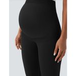 Halara NWOT  Women's Size Medium Black Maternity Leggings Ankle Length Photo 2