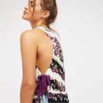 Free People  This Sweet Love Floral Tie-Side Sleeveless Rayon Tank‎ Top Size XS Photo 2