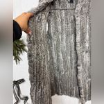 Love Token  Luxuries Genuine Dyed Rabbit Fur Vest Natural Gray. Photo 7