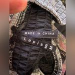 Lapis Anthropologie floral Ruffle Halter / Strapless Elastic Mini Dress size M Gray Size M Photo 3