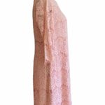 Jessica Howard Dress Blush Pink Lace 3/4 Sleeve Lined Sheath Party Size 8P Photo 3