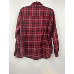 Woolrich Shirt Womens Red Long Sleeve Wool Blend Button-up Plaid Large Photo 5