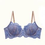Thirdlove ✨ Memory Foam Lace Balconette Sz 34E Lavender/Tan Bra✨ Photo 1