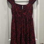 Free People NWT  Tabitha Mini Dress In Black Combo Sz XS Photo 1