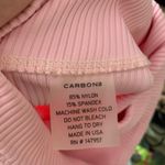 Carbon 38 Light Pink Ribbed Leggings 7/8 High Waist Womens XS Photo 8