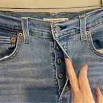 Levi's Levi’s Ribcage Straight Ankle Jeans Distressed Raw Hem Size 29 Photo 1