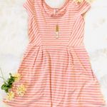 LC Lauren Conrad NWT  Pink Striped Dress L Photo 0