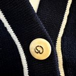 St. John Collection Vintage  Santana Knit Sweater Dress Long Button Front Blue 2 Photo 1