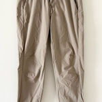 CRZ Yoga Drawstring Elastic Waist Joggers in Tan - Size S Photo 0