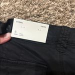 American Eagle NWT Barrel Pants Black Mid-Rise Size 6 Short Photo 2