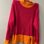 Sugar Lips  Pink Striped Cowl Neck Sweater viscose blend Photo 0