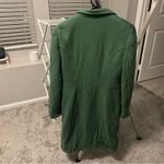 DKNY Green Double Breasted Wool Blend Long Pea Coat SIZE 6 Photo 5