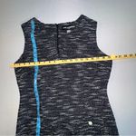 Karl Lagerfeld • Tweed Shift Dress Womens 12 Black White White Pearl Buttons Photo 11