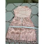 Lulus  Making Magic Blush Pink Fringe Lace-Up Mini Dress, size XS Photo 11