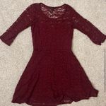 Material Girl Burgundy Lace Dress | Size Small Photo 0