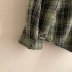 Woolrich  Green Plaid Button Down Shirt Petite L Photo 8
