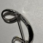Signed SARAH Silver Tone Letter C initial Brooch Pin Photo 4