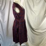 Mata Traders Women's Blue and Orange Print Dress Size S Cotton Pockets Boho Photo 5