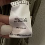 Seven7  Women's Size M Olive Midi Tank Dress Sleeveless Minimalist Lounge Pockets Photo 9