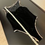 Victoria's Secret Victoria’s Secret velvet body suit, backless, sleeveless, animal print trim,S Photo 14