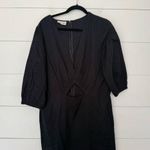 Woven by Synergy Women’s XL Black Minimalist Dress Organic Cotton Sustainable Photo 0