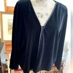 Black Velvet Cardigan In perfect SHAPE Y2K VINTAGE PLUS SIZE Size undefined Photo 0