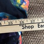 Jack by BB Dakota JACK Dress Black‎ Multi Floral Cutout Back Sleeveless Fit Flare Dark Boho Size 6 Photo 12