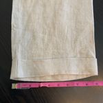 Spiegel Women's Metallic Linen Blend Cuffed Leg Pants Size 10 Neutral Sparkle Photo 15