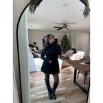  Free People Emmy Long Sleeve Minidress in Black Size Large Photo 1