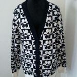 Forever 21 Checkered Floral Cardigan Sweater small Photo 0